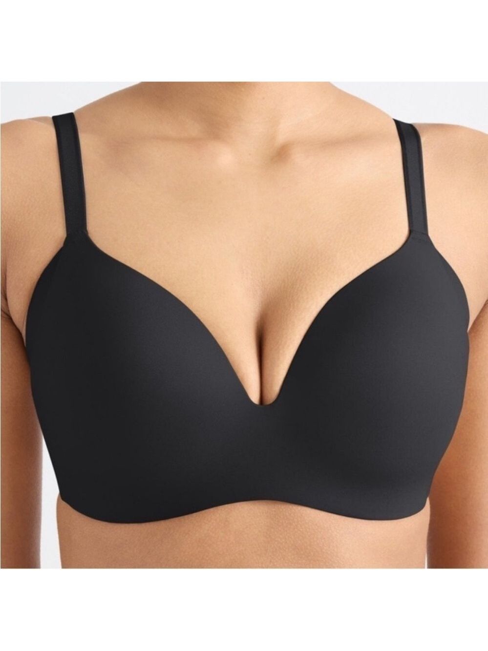 KNIX Wingwoman contour Black Bra size 36G wireless adjustable straps molded cups